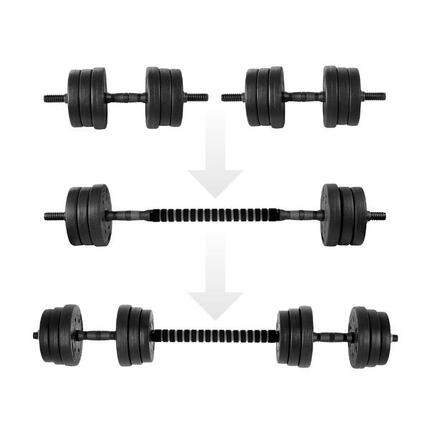 Regulowane hantle i sztanga w jednym Spokey Pondus 20 kg