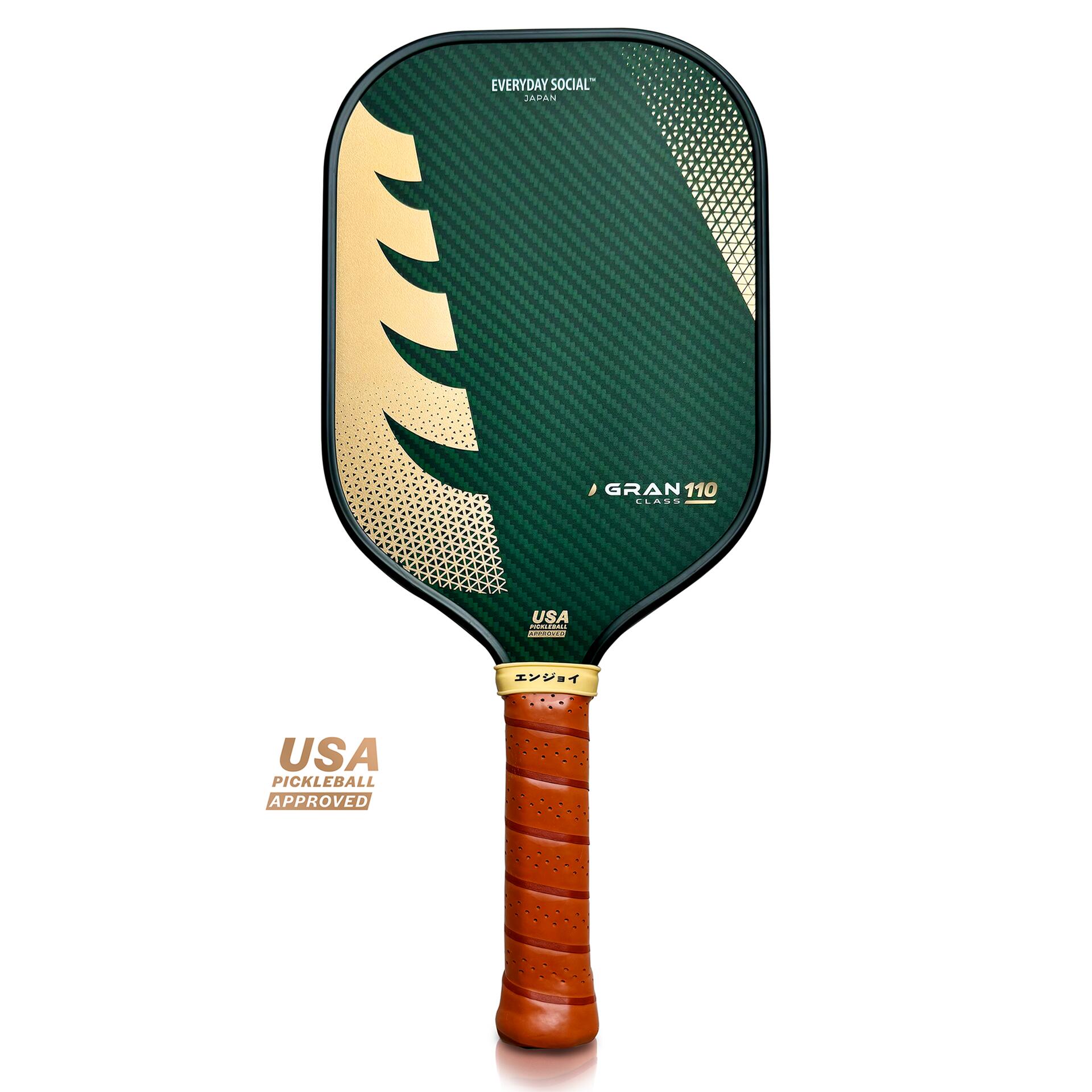 GRAN CLASS 110-G Edge-Guarded Pickleball Racket - Green