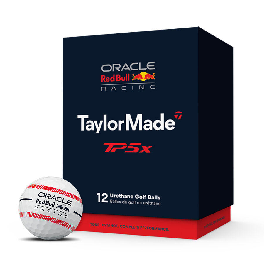 ラウンド用品・アクセサリー TaylorMade TP5X Oracle Red Bull Racing ORACLE TP5x STRIPES GOLF BALLS (12PCS) - WHITE