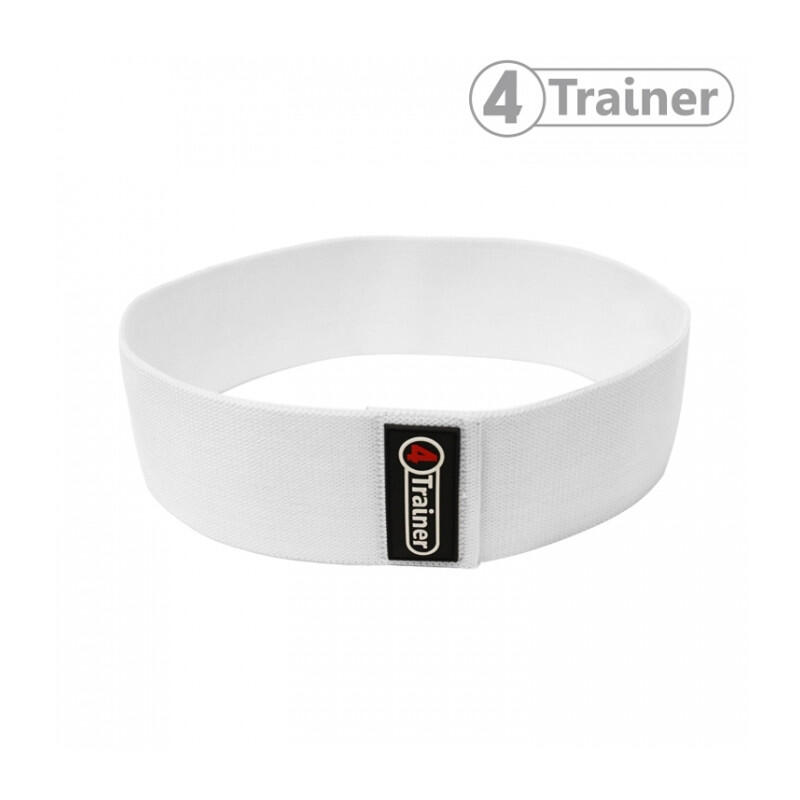 Squat Band - Bande de Résistance en Tissu - Light - Blanc - 4TRAINER 3/4