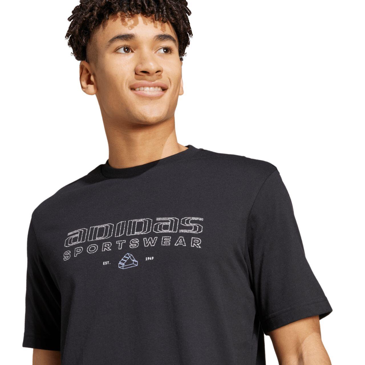 T-shirt ADIDAS avec logo dégradé, coupe standard 5/6