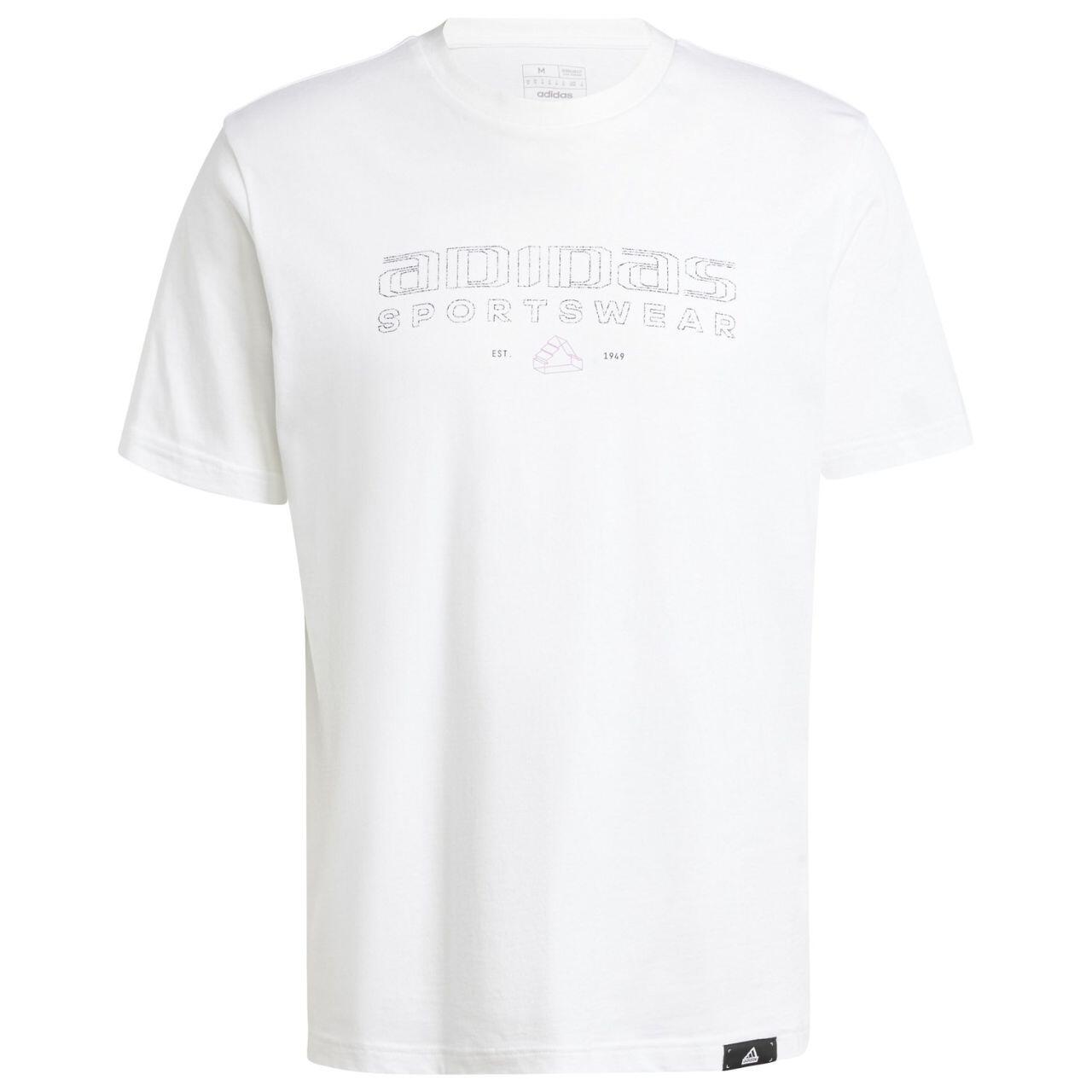 T-shirt ADIDAS avec logo dégradé, coupe standard 3/6
