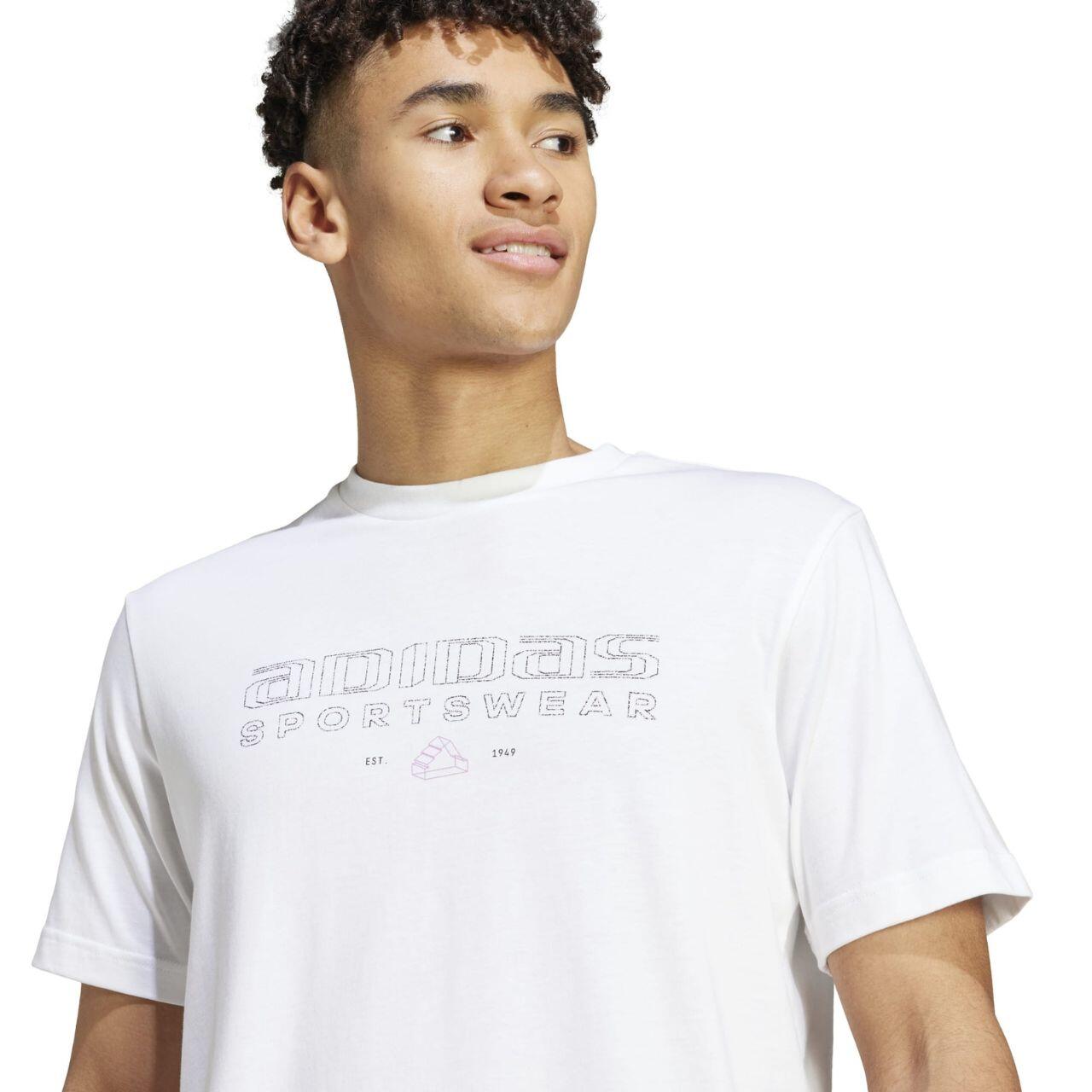T-shirt ADIDAS avec logo dégradé, coupe standard 4/6