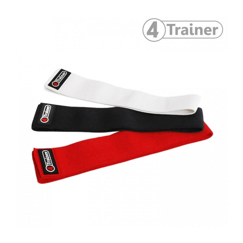 Squat Band - Bande de Résistance en Tissu - Heavy - Rouge - 4TRAINER 4/5