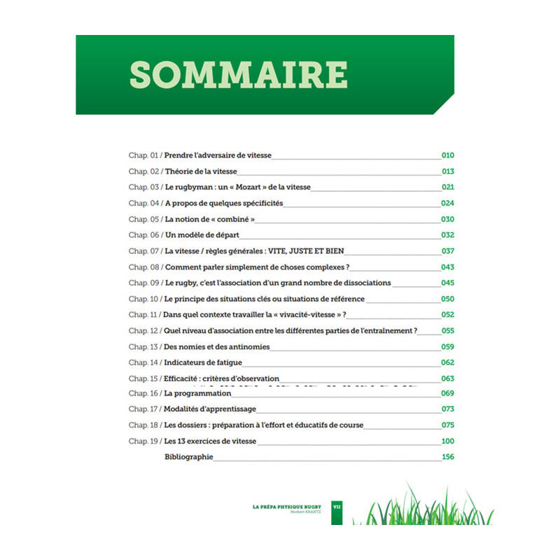 LA PRÉPA PHYSIQUE RUGBY - Le Développement de la Vitesse - 4TRAINER Editions 2/5