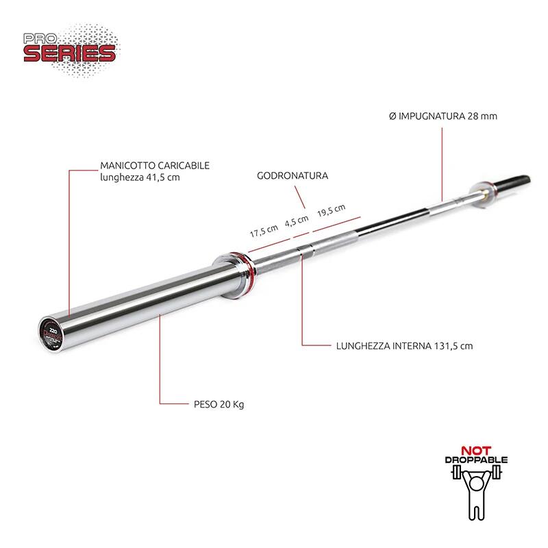 Olympische Stange JK Fitness Diamond 220 cm 5/5
