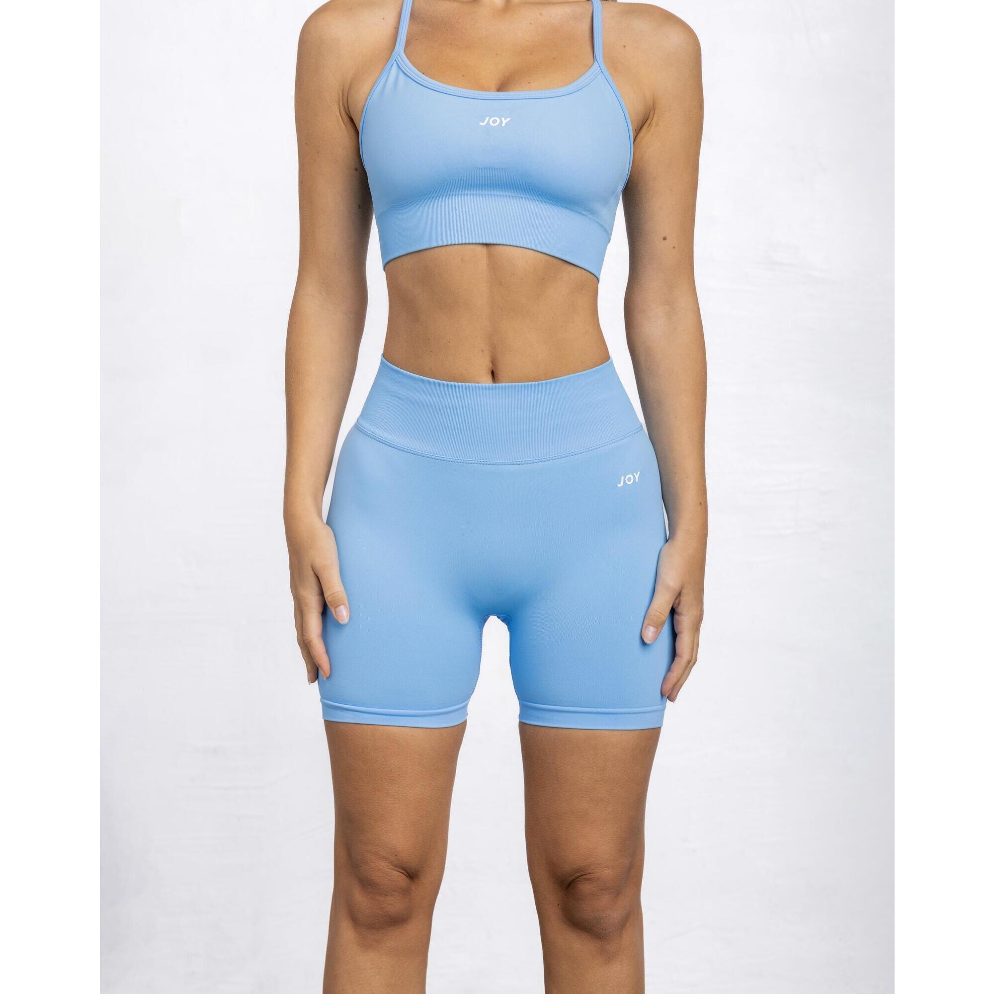 Joy Studio - Short Sculpt Scrunch - Bleu Ciel - Short - Bleu - 40 M - Decathlon