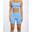 Calções Sculpt Scrunch - azul-celeste