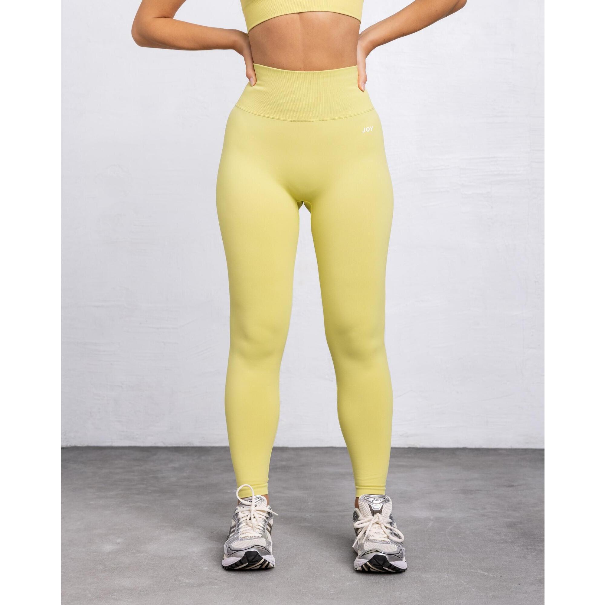 Joy Studio - Legging Sculpt Scrunch - Jaune - Legging - Jaune - 44 L - Decathlon