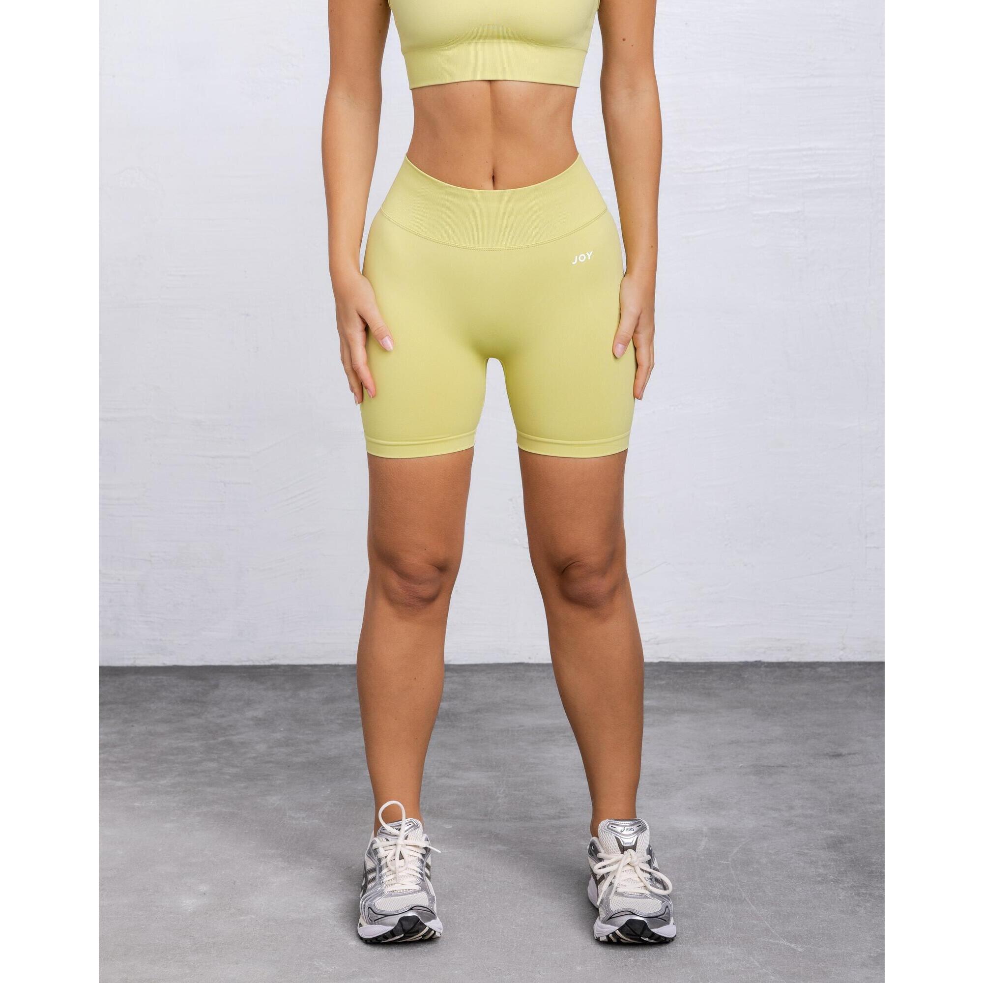 Joy Studio - Short Sculpt Scrunch - Jaune - Short - Jaune - 36 Xs - Decathlon