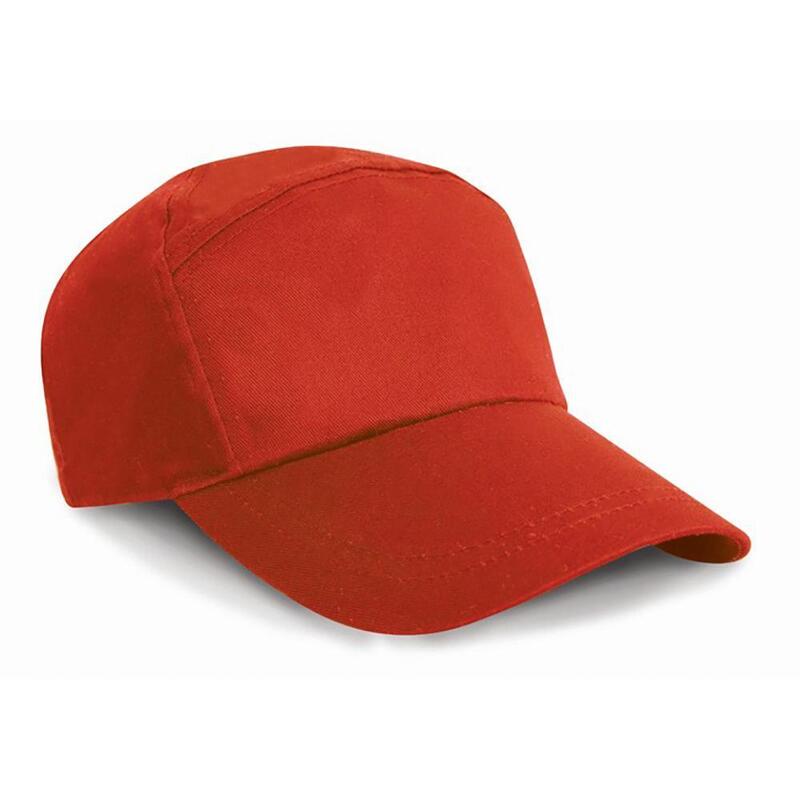 Casquette Unie À Sept Panneaux Mixte (Rouge)