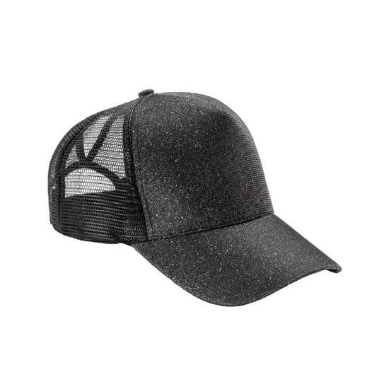 Volwassen unisex New York Sparkle Trucker Cap (Zwart)
