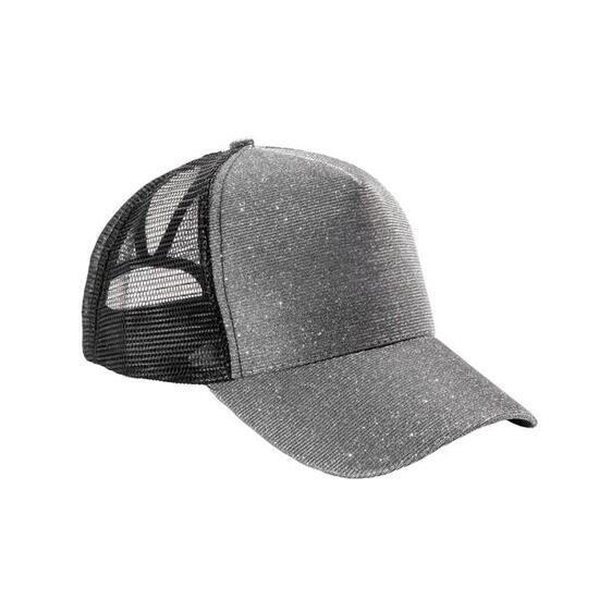 Volwassen unisex New York Sparkle Trucker Cap (Zilver)