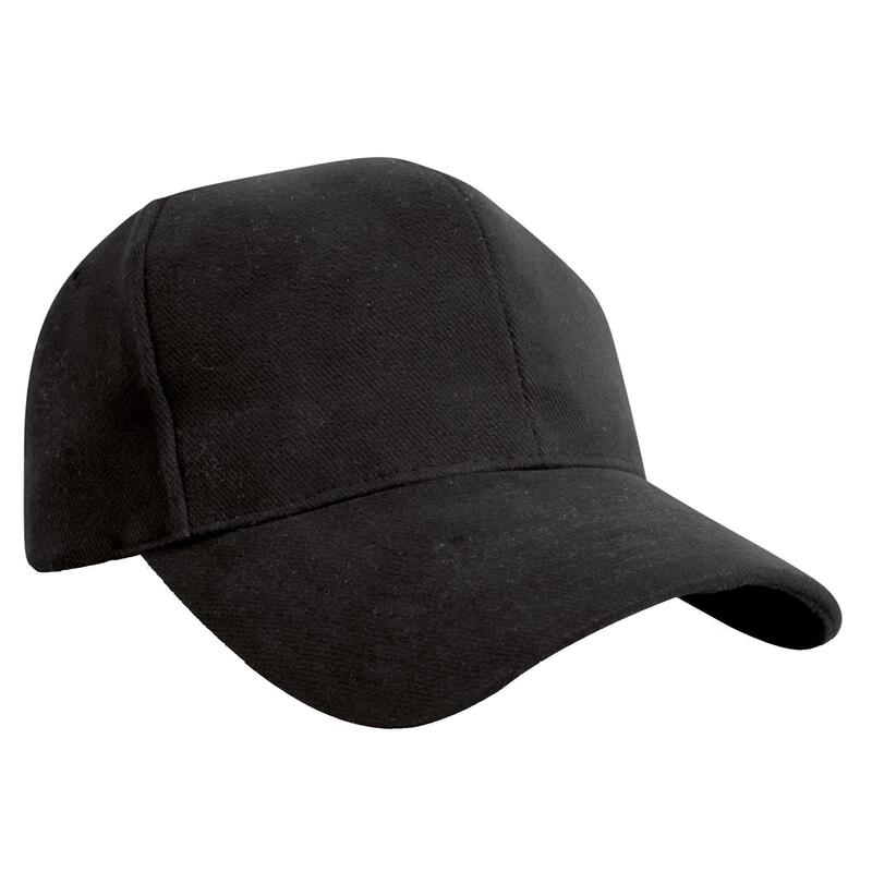 Casquette Style Pro 100% Coton Adulte Unisexe (Noir)