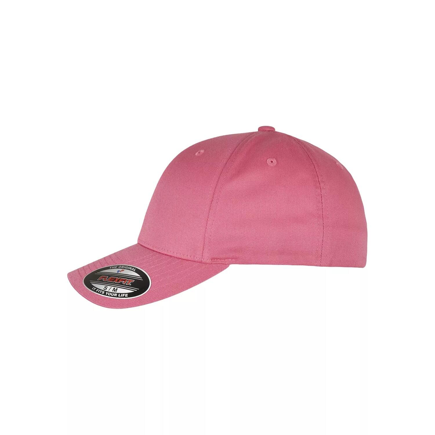 Boné de basebol em lã penteada (Rosa Escuro) 3/4