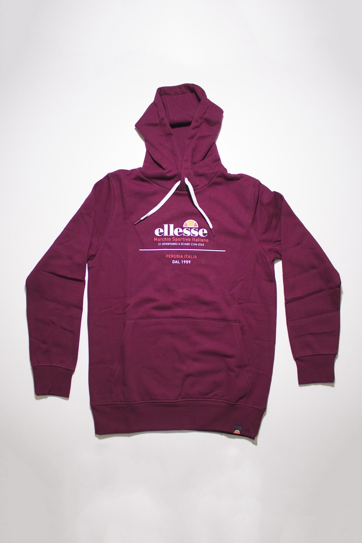 Sudaderas Hombre Ellesse Mvello Hoody Burdeos 4/5