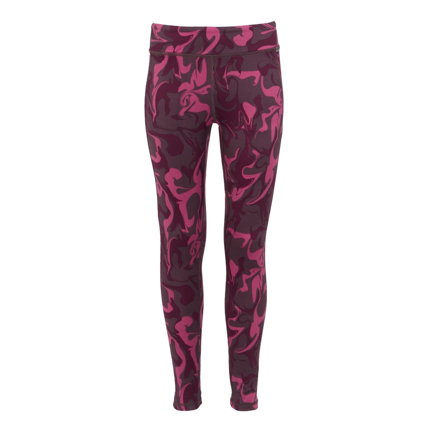 REGATTA Childrens/Kids Barlia Marble Winter Leggings (Deep Plum)