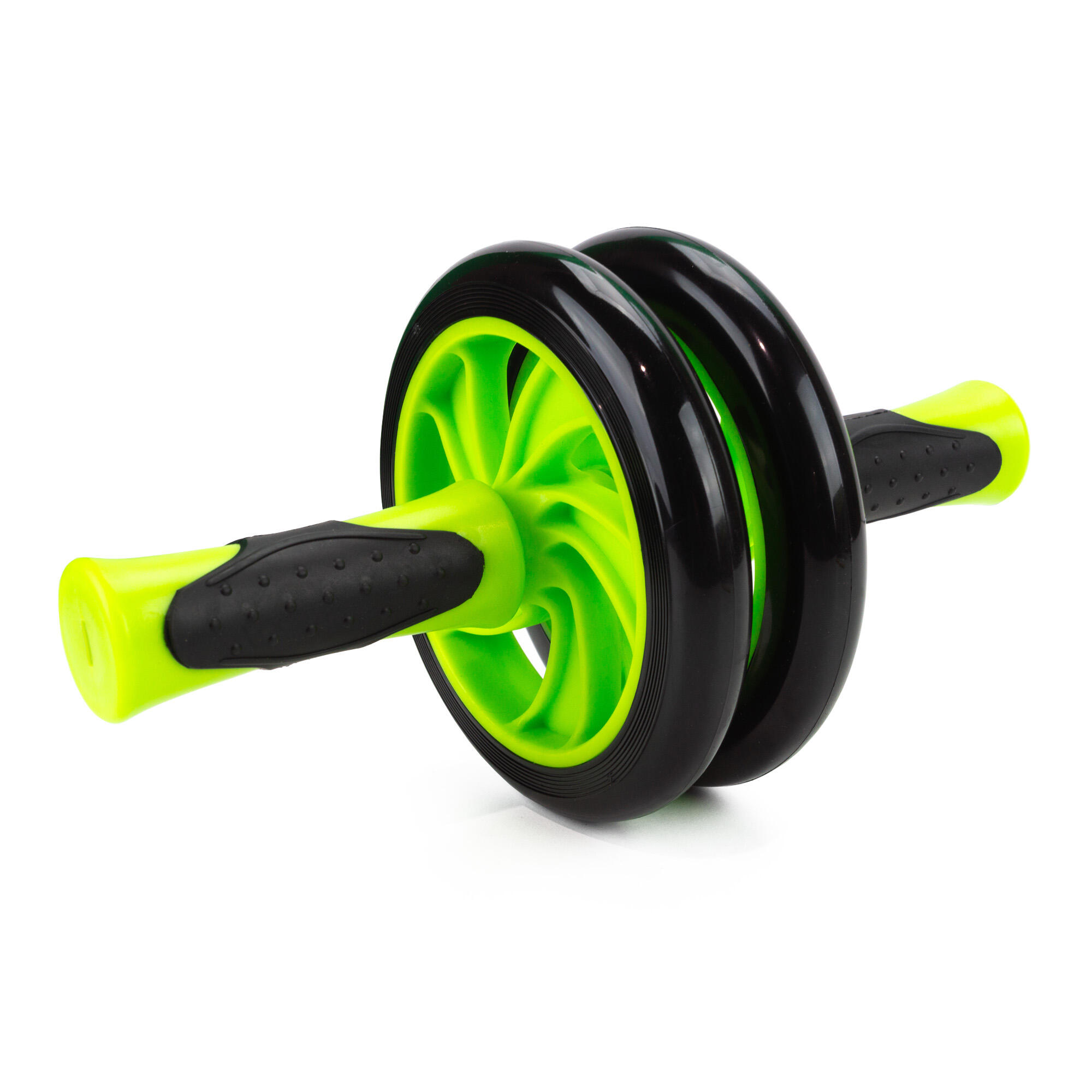 Rueda Abdominales Doble Max Sports Roly Verde/Negro 1/4