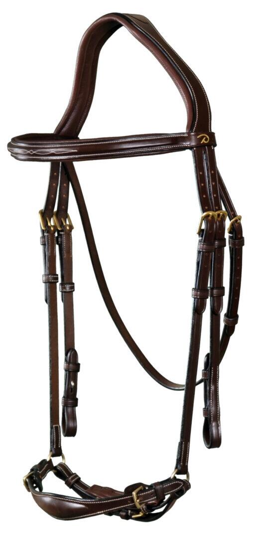 DY'ON Dy'on Adjustable Drop Noseband Hoofdstel Bruin -