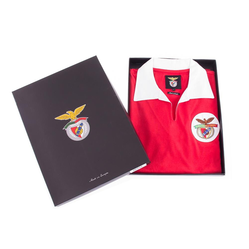 Retro Voetbalshirt - Heren - SL Benfica 1962 - 63 - Rood 6/7