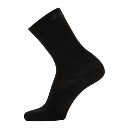 Chaussettes à vélo santini alti laine d'hiver noire