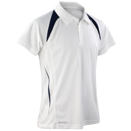 Polo Homme Esprit D'équipe (Blanc / Bleu Marine)