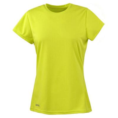 Dames quick dry tshirt met korte mouwen (marineblauw)