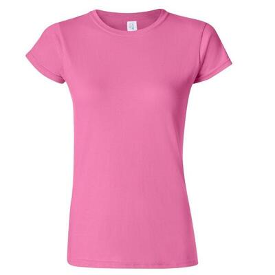 Dames zachte stijl korte mouw tshirt (antiek kersenrood)