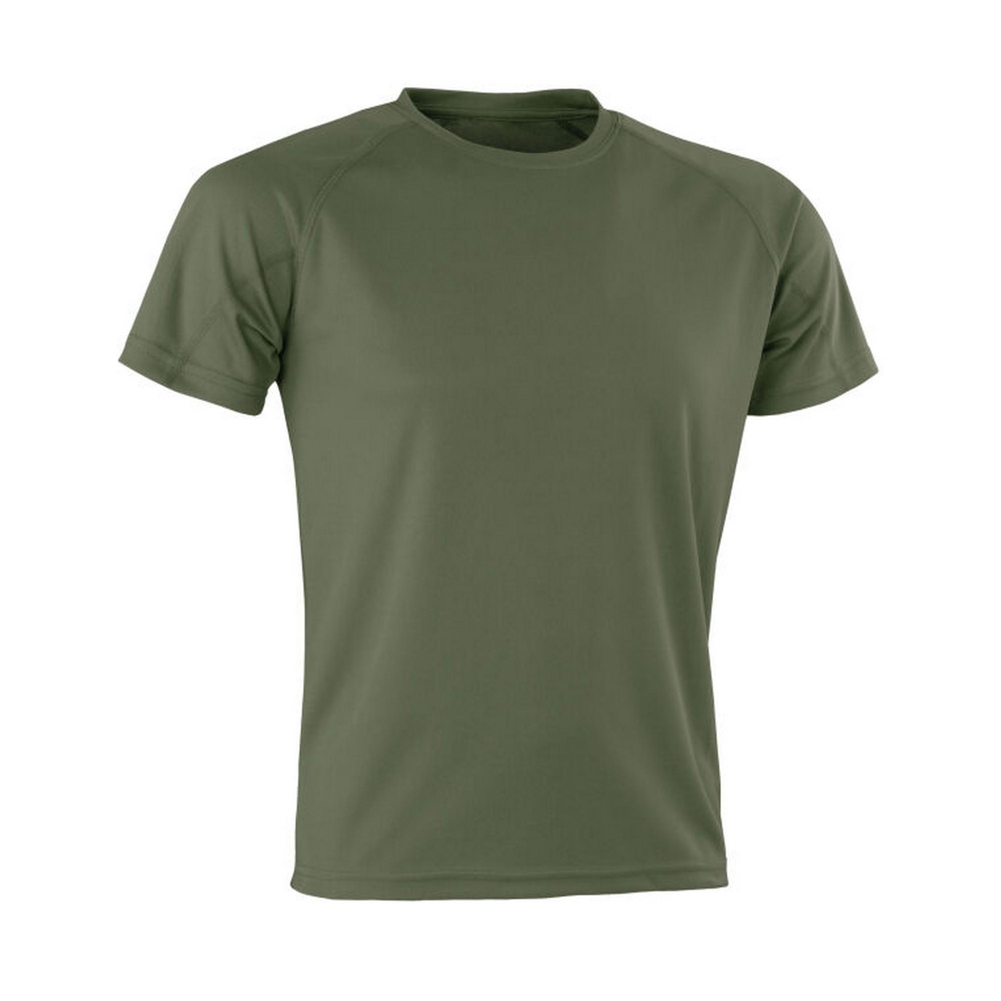 SPIRO Heren Impact Aircool Tshirt (Bestrijd Groen)
