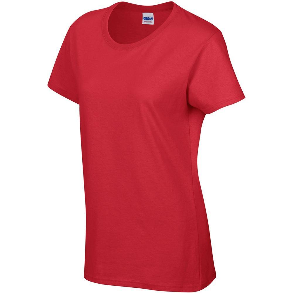 Tshirt À Manches Courtes Coupe Féminine Femme (Rouge) 3/4