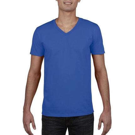 Tshirt À Manches Courtes Et Col En V Homme (Gris Sport)
