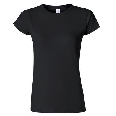 Dames zachte stijl korte mouw tshirt (antiek kersenrood)