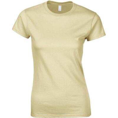 Dames zachte stijl korte mouw tshirt (antiek kersenrood)
