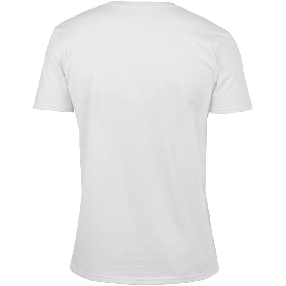 Tshirt À Manches Courtes Et Col En V Homme (Blanc) 2/4