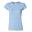 Tshirt À Manches Courtes Femmes (Bleu Clair)