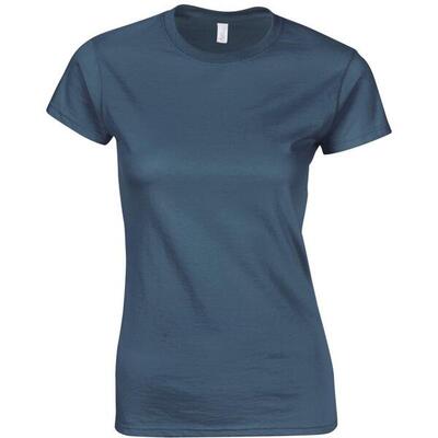 Dames zachte stijl korte mouw tshirt (antiek kersenrood)