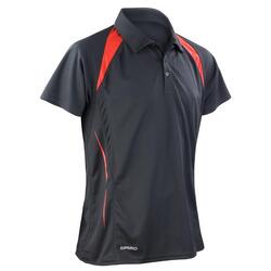 Polo Homme Esprit D'équipe (Noir / Rouge)
