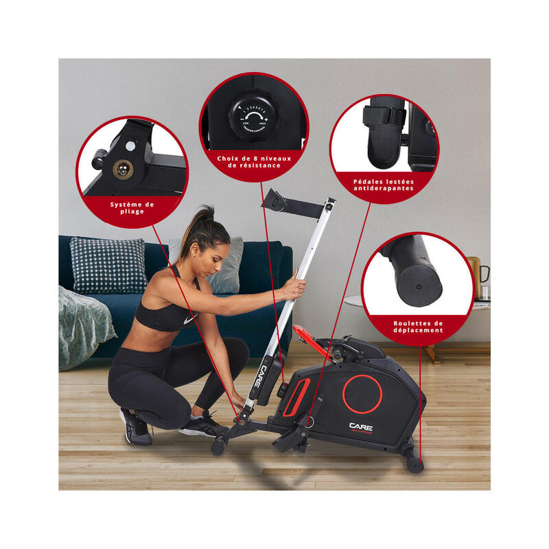 Rameur Mag-Clipper KS Connecté Kinomap - CARE