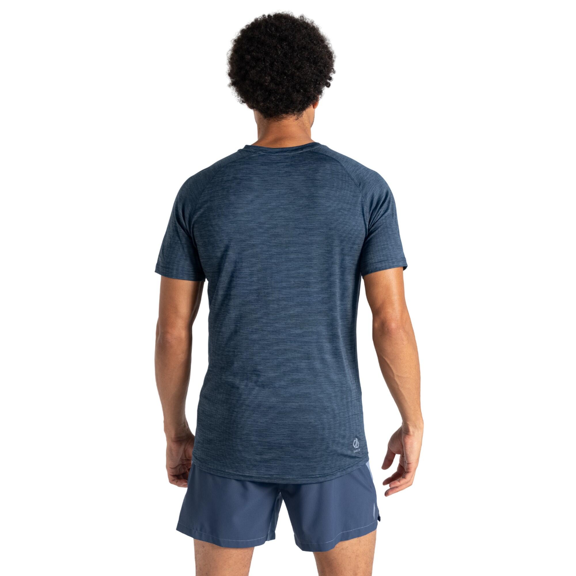 Tshirt Motif/style Chiné PERSIST Homme (Denim Sombre) 3/4