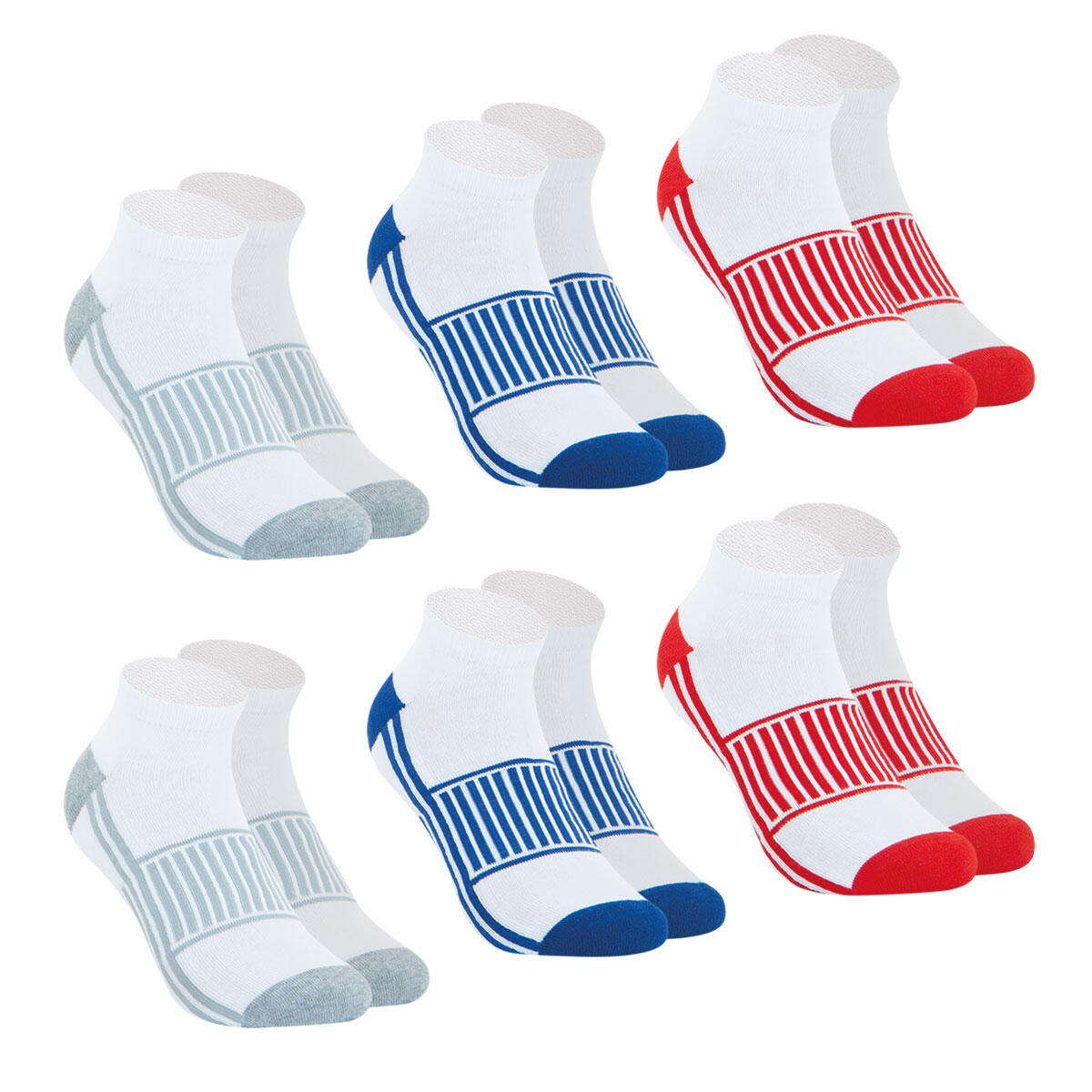 Lot de 6 paires de chaussettes basses homme Sport 2/4