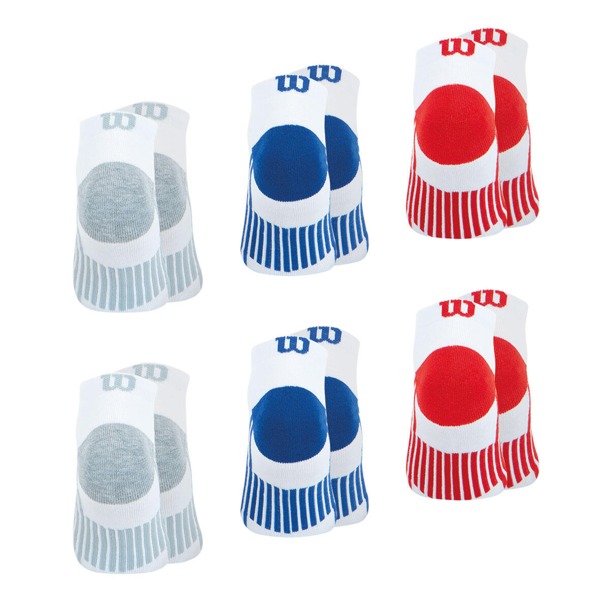 Lot de 6 paires de chaussettes basses homme Sport 3/4