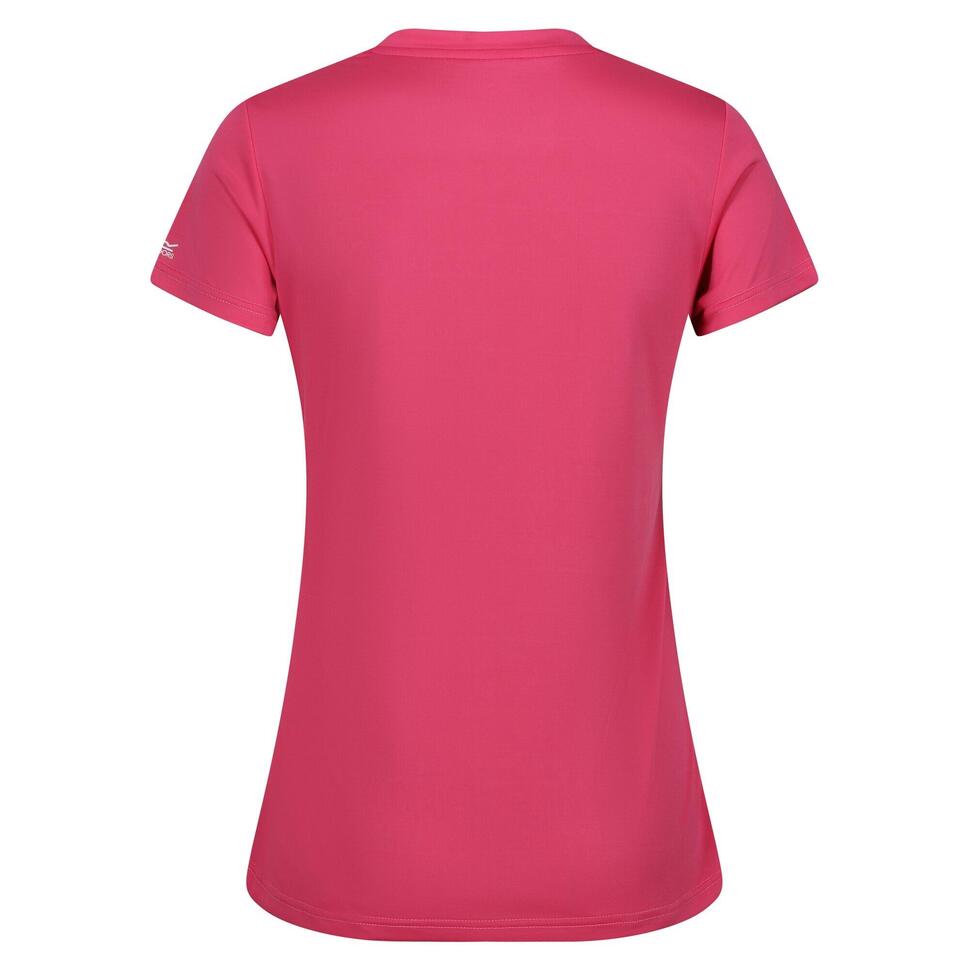 T-shirt Damski Jeden Kolor W Serek Fingal