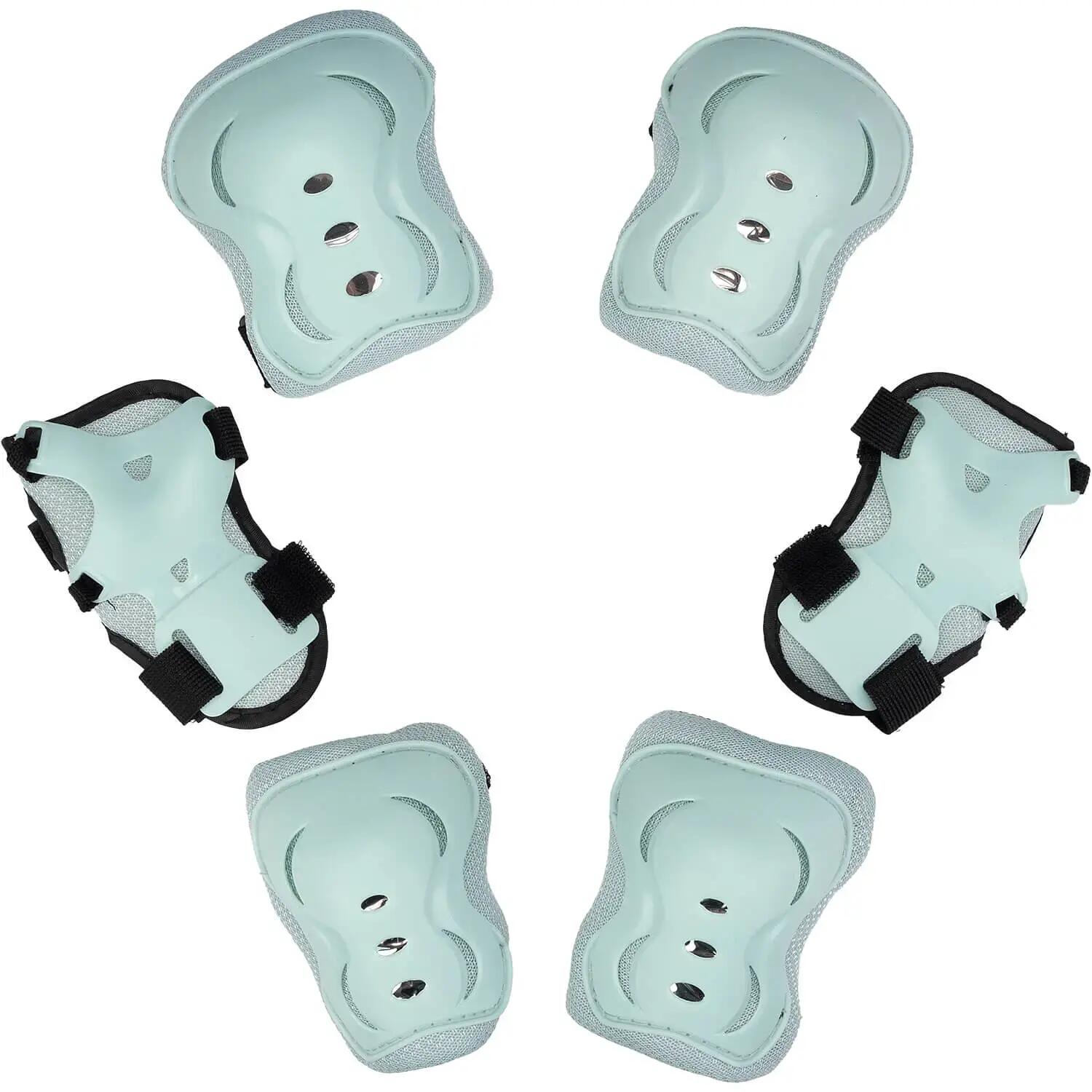 Set role Pastel Mint Green, S (28-31), cu casca, protectii si geanta transport 4/7