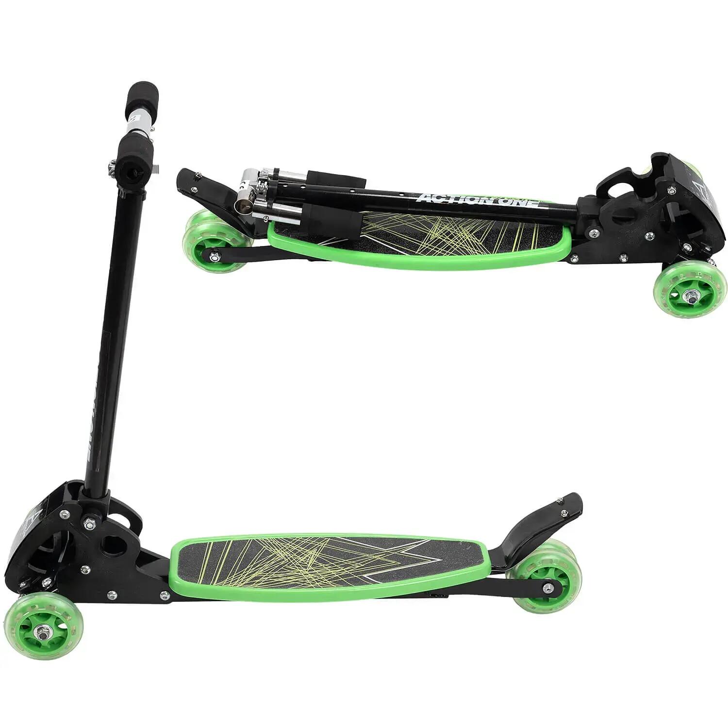 Trotineta cu 4 roti Rookie, verde 6/6