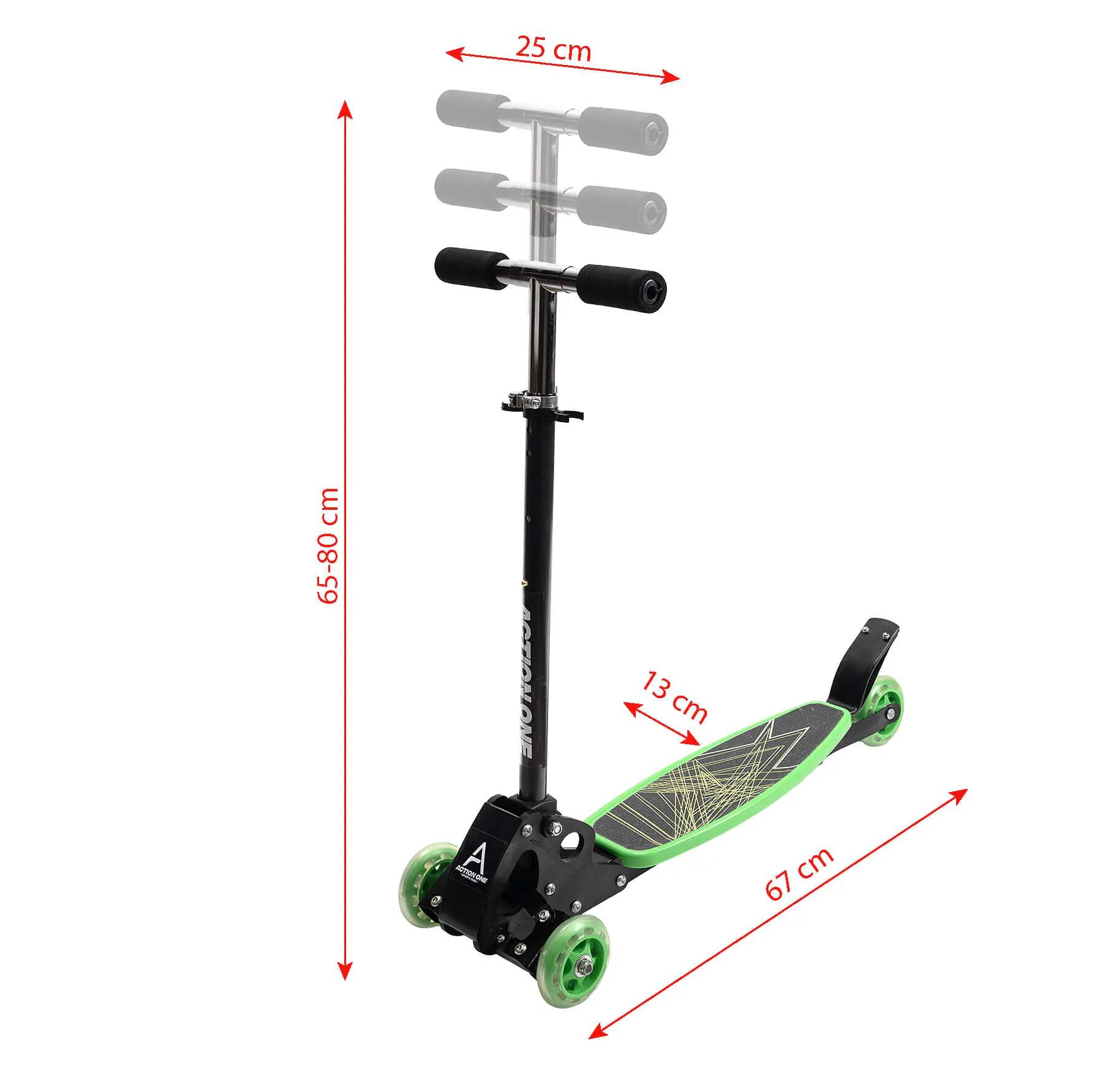 Trotineta cu 4 roti Rookie, verde 3/6