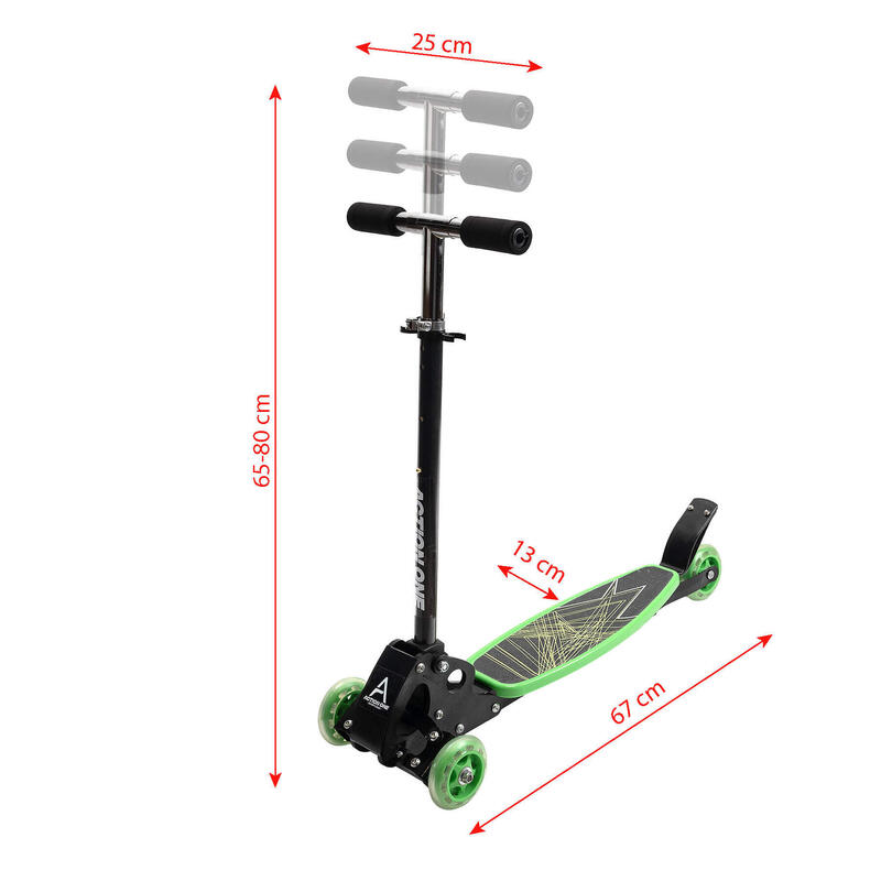 Trotineta cu 4 roti Rookie, verde