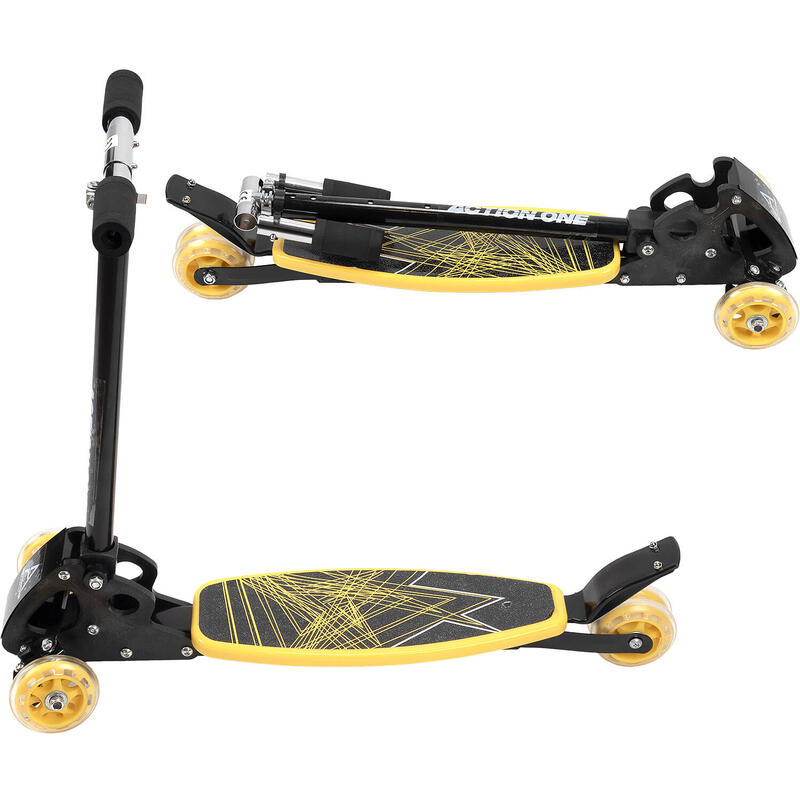 Trotineta cu 4 roti Rookie, galben