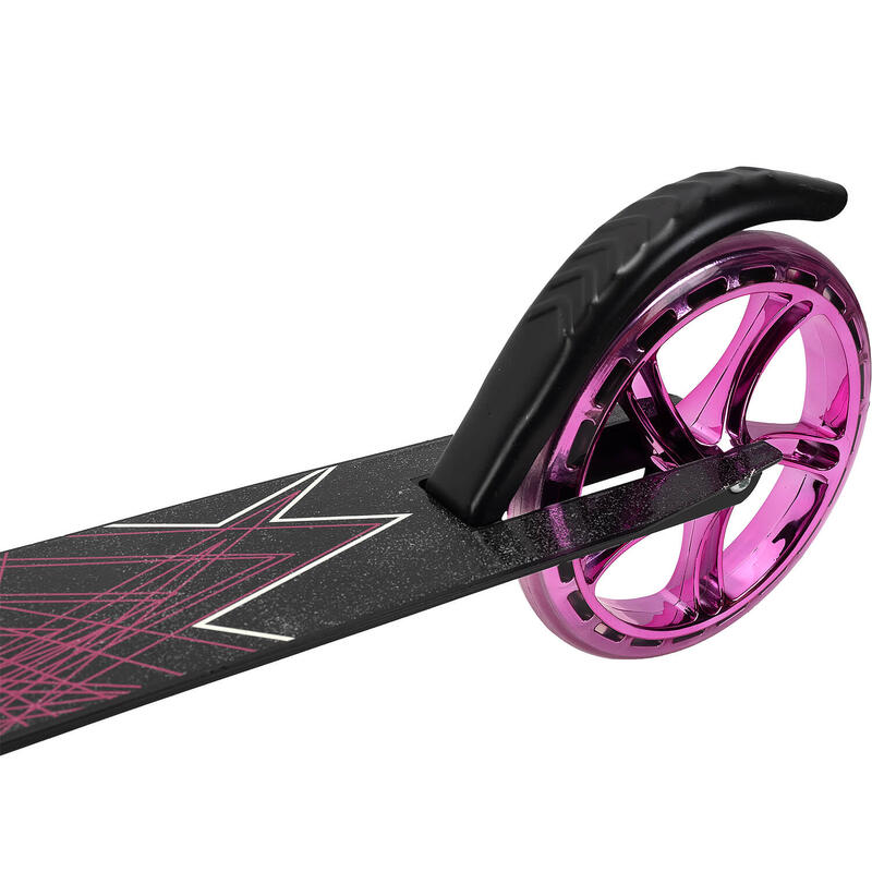 Trotineta Pliabila Flow, cu cric, roti 200 mm lila, negru