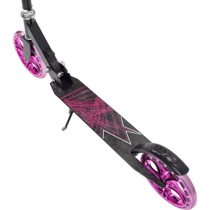 Trotineta Pliabila Flow, cu cric, roti 200 mm lila, negru