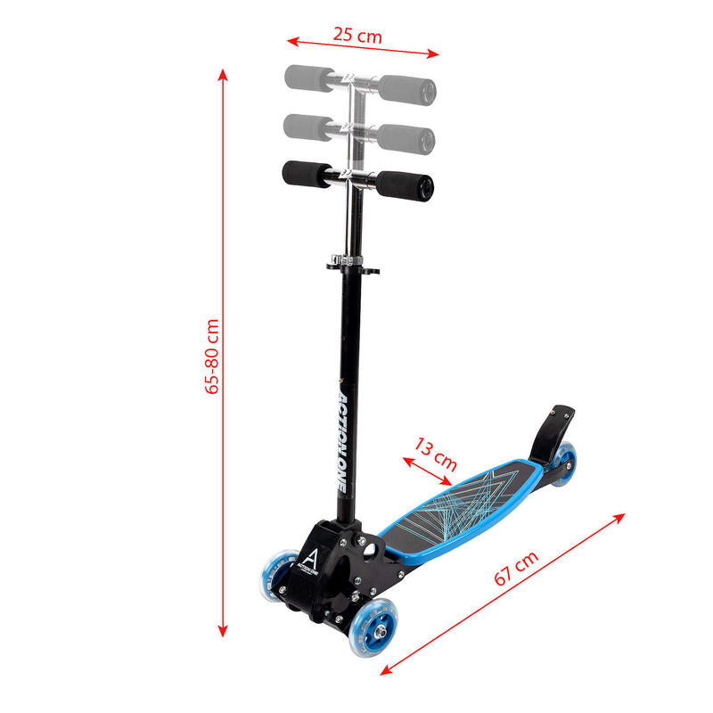 Trotineta cu 4 roti Rookie, blue